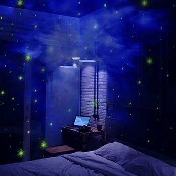 Projektor Náladu Svetlo Astronaut Farebné Hviezdne Nebo Galaxy Projektor Nočného Dieťa Star Nočné Svetlo Bar Atmosféra Lampa