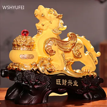 Čínsky Obývacia Izba Feng Shui Ozdoby Víno Kabinet Živice Animal Model Dekor Kolaudačné Párty Šťastie, Bohatstvo Darček Domáce Dekorácie