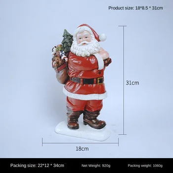 JIEME Nordic Santa Claus Živice Remesiel Tvorivé Vianočné Darčeky Domov Obývacia Izba Ploche Dekorácie