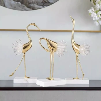 Tri Farby, Moderné Tvorivosti Crystal Swan Medené Ozdoby Domova Obývacia Izba Predajne Osobnosti Príslušenstvo Darček