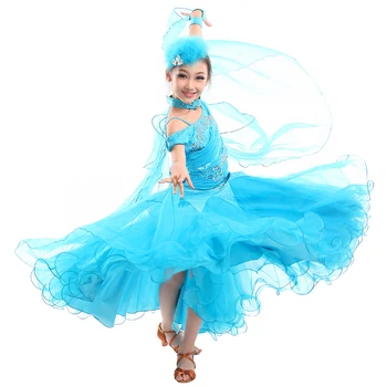 Moderné tanečné šaty pre dievčatá veľká erupcia šaty lem kamienkami luxusné šaty spoločenský tanec