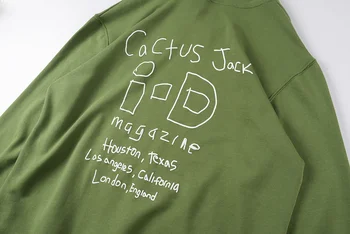 Najlepšia Kvalita Scott Travis Jack Kaktus Hoodies Pulóver Hip hop s Kapucňou Jack Kaktus Sa Utopis Problém, Zelená mikina s Kapucňou Muži Ženy