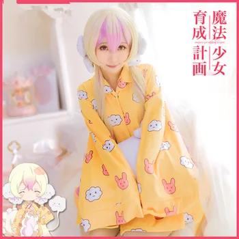 Magické Dievča Zvyšovanie Projektu Anime cosplay Sanjo Memu Nemurin Halloween žena Japonský cosplay Karikatúra tlače pyžamo kostým