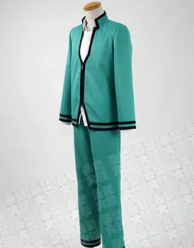 Anime Saiki Kusuo č Sainan Manga cosplay Saiki Kusuo cos Unisex Denný kompletný set uniformy kostým kabát+tričko+nohavice