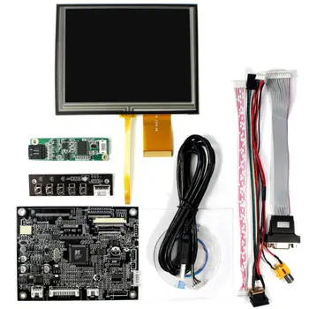 VGA, AV vstup, LCD Radič rada KYV-N2 V1 5.6 palcový 640 x 480 AT056TN52 V. 3 LCD panel s Dotykovým panelom