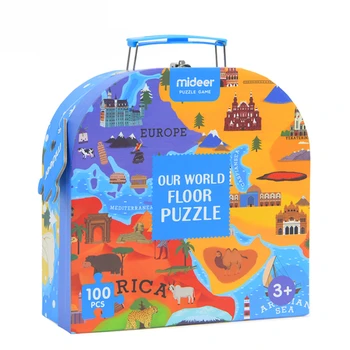 100 ks/súbor mape sveta detí skladačka skladačka puzzle raného vzdelávania obrazová skladačka geografia vzdelávania drevená hračka darček