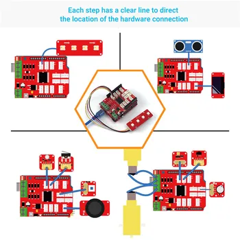 Elecrow Aktualizované Crowtail Deluxe Kit pre Arduino DIY Programable Vzdelávania Vzdelávanie Auta S 20 Projektov, na Vzdelávacie Darčeky
