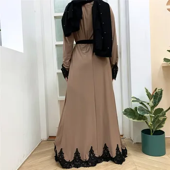 Ramadánu Moslimské Oblečenie Žien Dubaj Abaya Turecko Turecká Hidžáb Šaty Kaftan Islamské Oblečenie De Moda Musulmana Vestidos Largos