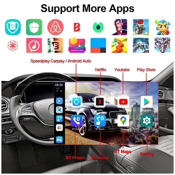 4G+64 G Auto AI Box Na DVD MP5 Prehrávač, Stereo Netflix Android Carplay Inovované Caravan Automobilové Príslušenstvo Cartronics Univerzálny