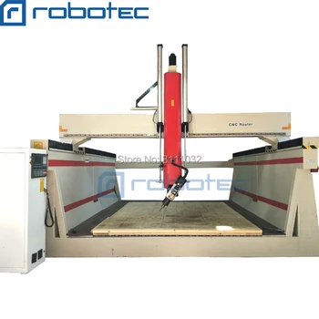 Robotec 4. osi rotačnej 3d socha cnc wood rytie stroj , 4 osi cnc router pre peny EPS tvorby plesní