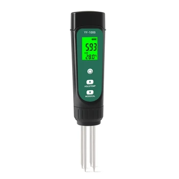 3 v 1 pre Digitálne Pôdy ES Vlhkosť Teplota meradla, Vlhkosť Tester LED Displej Odstrániť Sondy Test Analyzer