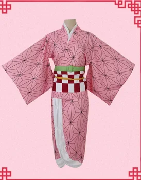 Kimetsu č Yaiba cos Démon Vrah Kamado Nezuko anime muž žena cosplay kvalitné Kimono módne kostýmy celú skupinu kabát+top