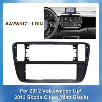 Autorádio Fascia Na Rok 2012 Volkswagen Up Škoda Citigo Matt Black 2013 Car Stereo Panel Dash Výbava Auta Inštalačný Rám Rám