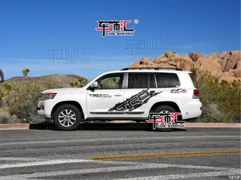 Auto samolepky PRE Toyota Land Cruiser 2008-2020 Upravené telo športovej módy obtlačky