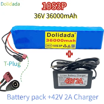 36V 30ah 600W 10s3p lítium-iónová batéria 20A BMS je vhodný pre xiaomijia m365 Pro klince požičovňa skútrov t plug + nabíjačka