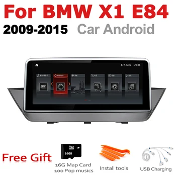 Auto Android Rádio GPS Multimediálny Prehrávač Pre BMW X1 E84 2009~Idrive stereo HD Obrazovky Navigačné koliesko Navi Médií
