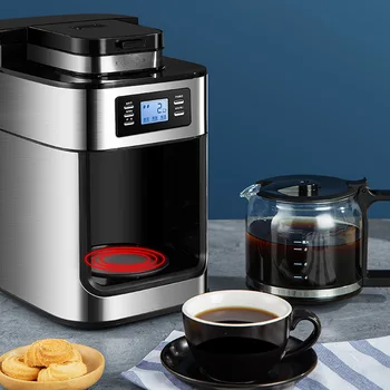 Kávovar Automatická Led-Displej Bean Brúska Čerstvé Brúsenie Americkej Domácnosti Espresso Kávovar