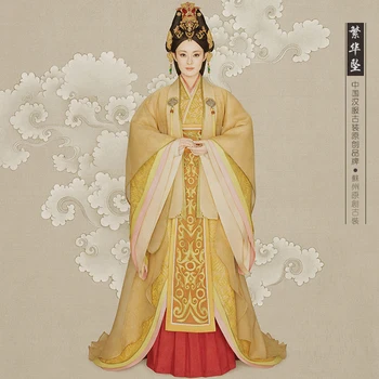 Wanhuazui Najnovšie TV Hrať Legenda Mi Yue - Staroveké Qin Cisárovná Xuan Foto Dom Kostým Princezná Žltá Nádherný Hanfu