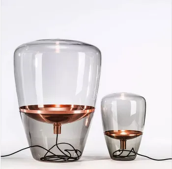 Nordic Sklenené Tienidlo stolná Lampa Post Moderné Stolná Lampa pre Obývacia Izba Office Dekor Posteli Kreatívneho Osvetlenia, Dizajn na Čítanie