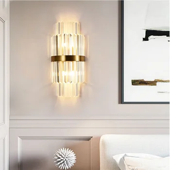 Postmoderných nástenné svietidlo svetlo luxusné crystal tvorivé osobnosti obývacia izba, spálňa, nočné svietidlo nástenné svietidlo jednoduché uličkou lampa
