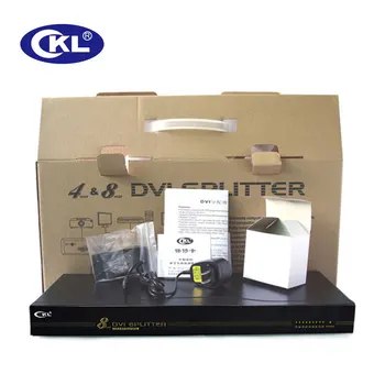 CKL 8 Port DVI Splitter 1 x 8 DVI Rozvádzač Podpora OSD Klávesu Výber DDC DDC2 DDC2B 1920*1080 DVI-98E
