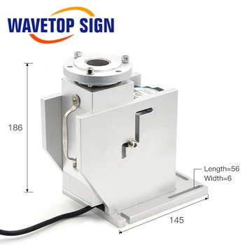 WaveTopSign Rotačné pracovný stôl použiť pre Pero Označenie Fiber Laser UV Laserom Co2 Laser Makring Stroj