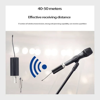 Mikrofón Bezdrôtový Systém Vysielač a Prijímač pre Dynamický Mikrofón Audio Mixer Bezdrôtový Mikrofón
