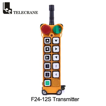 Telecrane 10 jednorýchlostný Keyss F24-10S Priemyselné Vzdialený riadiaci Systém Stanice Vysielače S Hubovým Núdzové Vypnutie