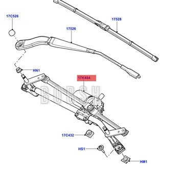 Auto Spojovacie tyče montáž-stieračov 2006-lan dro verf ree lan der2 stierač prepojenie rod motora stierač rameno push tyč motora
