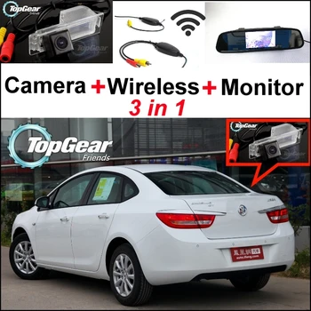 Pre Buick Pre Excell GT / Verano 3 v 1 Špeciálny WiFi Kamera + Bezdrôtový Prijímač + Zrkadlo Monitor Zozadu Parkovací Systém