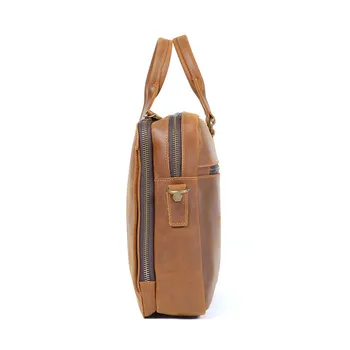 Retro jednoduché pánske originálne kožené aktovky vrchnú vrstvu cowhide žien bežné kabelka, taška cez rameno business počítač taška