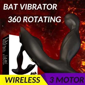 360 Ratoting Análny Vibrátor Prostaty Vibračná Vagína Masér mužov Dilda Análny Zadok Plug Diaľkové Ovládanie Sexuálne Hračky pre Dospelých Shop