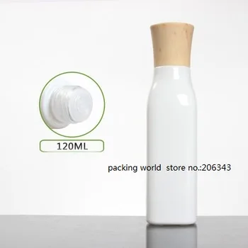 100ml štvorcového tvaru biela sklenená fľaša so skrutkovacím viečkom lotion/emulzie/sérum/nadácie/toner/voda starostlivosť o pleť, kozmetické balenia