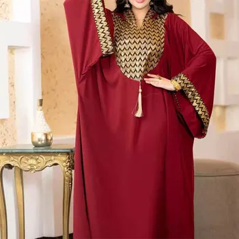 Moslimské Kaftan Abayas Šaty pre Ženy, Dubaj Luxusné Večerné Šaty Elegantné Afriky Kapucňou Abaya Plus Veľkosť Boubou Djellaba Femme