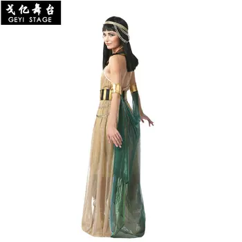 Halloween Kostýmy Staroveký Egyptský Faraón Kráľ Cisárovná Kráľovná Kleopatra Cosplay Kostým Oblečenie Muži Ženy