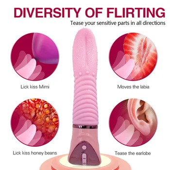 Silikónové Jazyk Sacie Vibrátor, Masáž, Masturbácia, G-Spot Upozorňuje 10 Rýchlosť Pokojnej Stimulátor Klitorisu Sexuálne Hračky pre Ženy