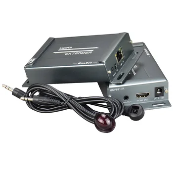 150M HDMI IR rozširovacie zariadenie+3,5 MM Jack Audio Extractor HDMI Extender IR Vysielač, Prijímač cez Ethernet IP TCP RJ45 Cat5e Cat6