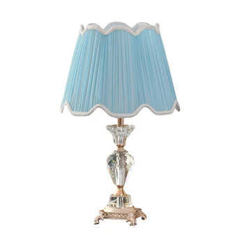 OUFULA Crystal Stolové Lampy, písací Stôl Svetlá Luxusné Moderné Textílie pre Foyer Obývacia Izba Office posteľová Izba Hotel