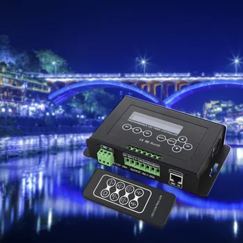 BC-300 Čas programovateľné LED RGB Controller RGBW Pásky Radič programovateľný Časovač Svetlo DMX 512 signál Regulátora DC12V-36V