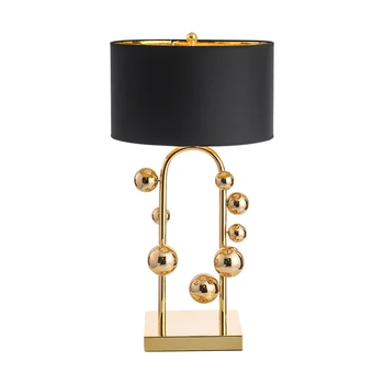 Vysoká Kvalita Jednoduché Teplý Zlatý Stolové Lampy, Retro Tvorivé Americký Štýl Osvetlenie Pre Spálne Foyer Hotela Dekoratívne Osvetlenie