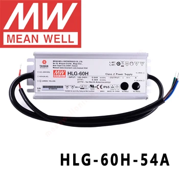 Pôvodné Znamenať Aj HLG-60H-54A na Ulici/high-bay/skleníkových/parkovanie meanwell 60W Konštantné Napätie Konštantný Prúd LED Driver
