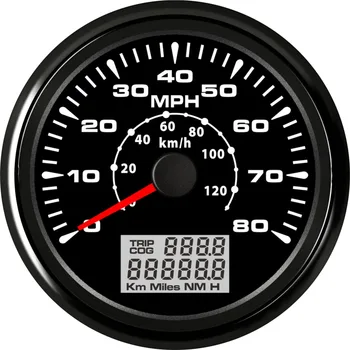 Nový Príchod 0-80 MPH GPS Tachometre Meradlá LCD Rýchlosť Odometers Nepremokavé 0-120 km/h s Červená Zelená Modrá Biele Podsvietenie Automobilu