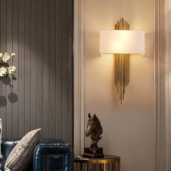 Nordic Moderné Zlato Nástenné Svietidlo Led Sconces Luxusné Nástenné Svetlá pre Obývacej Izby, Spálne, Kúpeľne, Domáce Vnútorné Osvetlenie, Zariadenie Interiéru