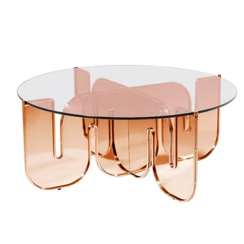 Transparentné Akrylátové Konferenčný Stolík Nordic Minimalistický Kreatívny Dizajn Čaj Stôl Obývacia Izba Gauč Okrúhleho Stola