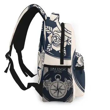 OLN Ženy Batoh Deti Školské tašky pre Dospievajúce Dievčatá Kompas Sprievodca Vintage Žena Notebook Notebook Bagpack Cestovať Späť Pack 2020