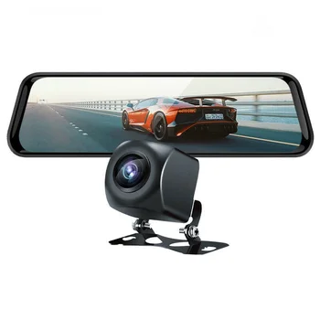 1080P Spätnom Zrkadle Auta DVR Dual Dash Cam Kamera Predné, Zadné, HD Video Rekordér