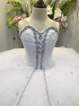 Profesionálne Vysoko Kvalitné Dospelých Dievčatá Fáze Súťaže Výkon Nosenie Klasický Biely Balet tutu