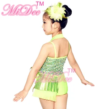 Nové Módne Flitrami Tanečné Šaty Ťuknite & Jazz Tanečné Kostýmy Pre Dievčatá Balet Korčuľovanie Výkon Kostýmy