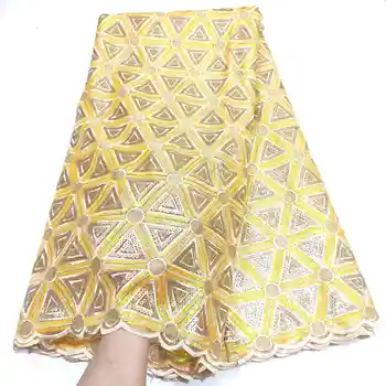 Zlaté Flitre Tylu Čipky Afriky Čipky Textílie 2021 Najnovšie Kvalitné Francúzske Ôk Siete Čipky Tkaniny 5 Metrov Pre Svadobné Šaty