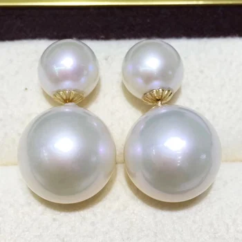 Veľká Veľkosť Prírodné Perly, Korálky, 10-13mm 3A Perfektné Kolo Zhuji Sladkovodných Kultivovaných Edison Pearl pre Šperky Náušnice